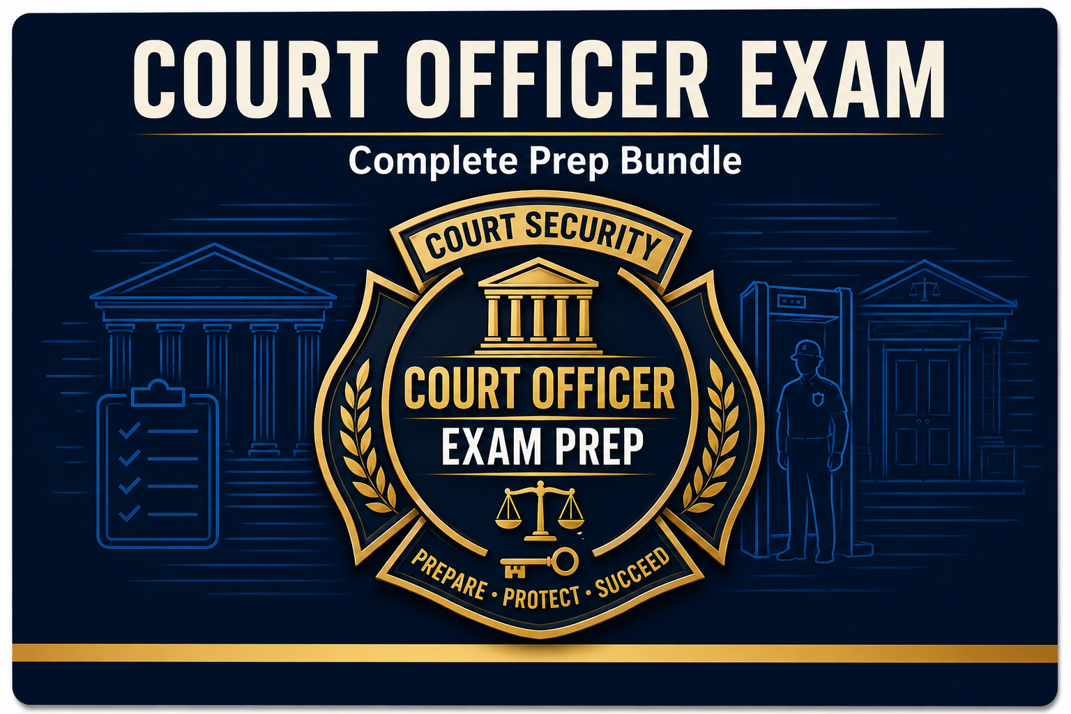Court Officer Exam Prep Bundle cover